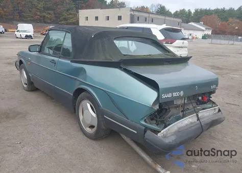 1991 Saab 900 Se из США, поврежденный, VIN YS3AL75L0M7020441